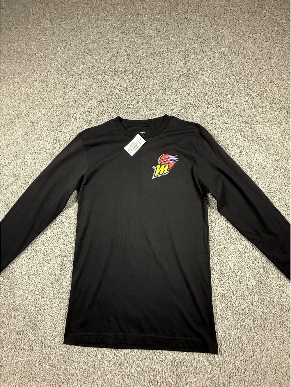 NWT WNBA Phoenix Mercury T Shirt Size Small Long Sleeve Black